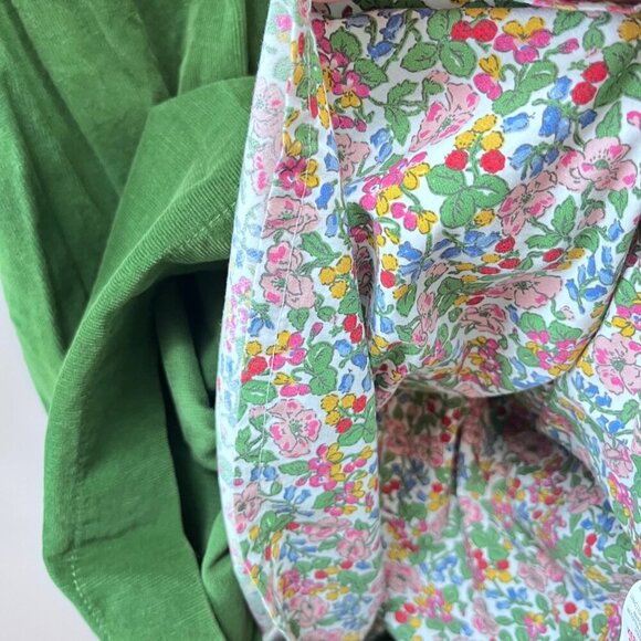 Mini Boden Girls Green Corduroy Ruffle Cap Sleeve Dress- Size 11/12Y - Picture 4 of 6